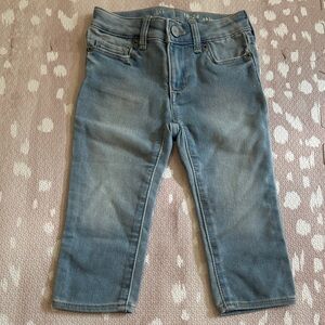 Baby GAP Girls Skinny Jeans 18-24M Light Wash Stretch Denim Adjustable Waist